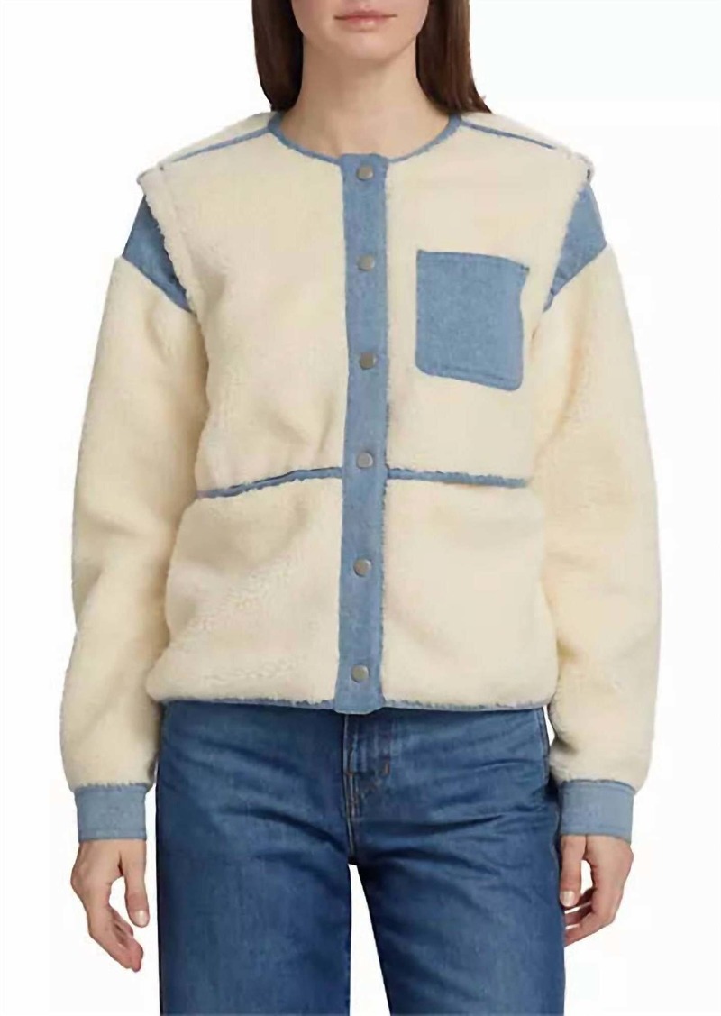 Veronica Beard Surrey Sherpa Jacket In Cream