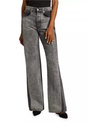 Veronica Beard Taylor Denim High-Rise Wide-Leg Jeans