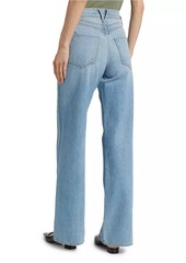 Veronica Beard Taylor Double-Seam Wide-Leg Jeans