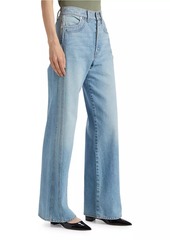 Veronica Beard Taylor Double-Seam Wide-Leg Jeans