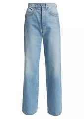 Veronica Beard Taylor Double-Seam Wide-Leg Jeans