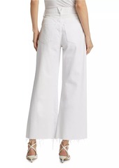 Veronica Beard Taylor High-Rise Cropped Wide-Leg Jeans