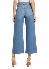 Veronica Beard Taylor High-Rise Wide Crop Jeans