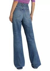 Veronica Beard Taylor High-Rise Wide-Leg Jeans