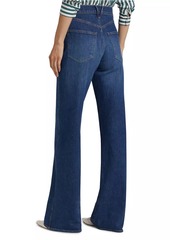 Veronica Beard Taylor High-Rise Wide-Leg Jeans