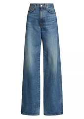 Veronica Beard Taylor High-Rise Wide-Leg Jeans