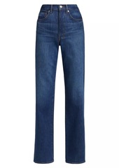 Veronica Beard Taylor High-Rise Wide-Leg Jeans