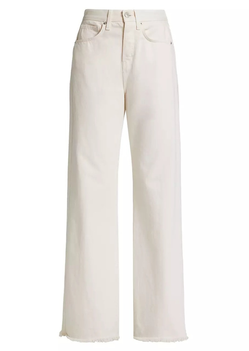 Veronica Beard Taylor High-Rise Wide-Leg Pants