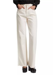 Veronica Beard Taylor High-Rise Wide-Leg Pants