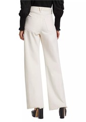 Veronica Beard Taylor High-Rise Wide-Leg Pants