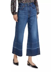 Veronica Beard Taylor Wide-Leg Crop Jeans