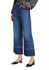 Veronica Beard Taylor Wide-Leg Crop Jeans