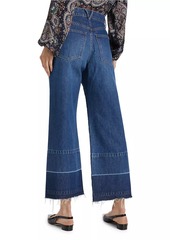 Veronica Beard Taylor Wide-Leg Crop Jeans