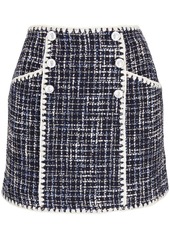 Veronica Beard tweed cotton-blend mini skirt