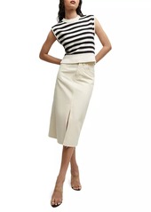 Veronica Beard Vera Striped Cotton Sweater