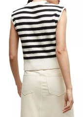 Veronica Beard Vera Striped Cotton Sweater