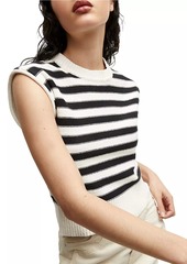 Veronica Beard Vera Striped Cotton Sweater