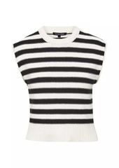 Veronica Beard Vera Striped Cotton Sweater