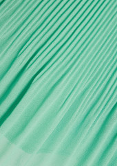 Veronica Beard - Alexa plissé-chiffon top - Green - US 4