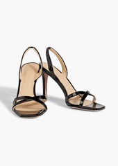 Veronica Beard - Analita patent-leather slingback sandals - Black - US 11