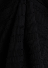 Veronica Beard - Aniya lace-trimmed fil coupé silk and cotton-blend blouse - Black - US 0