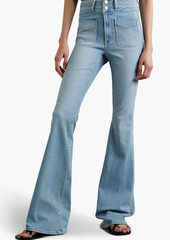Veronica Beard - Beverly high-rise flared jeans - Blue - 32