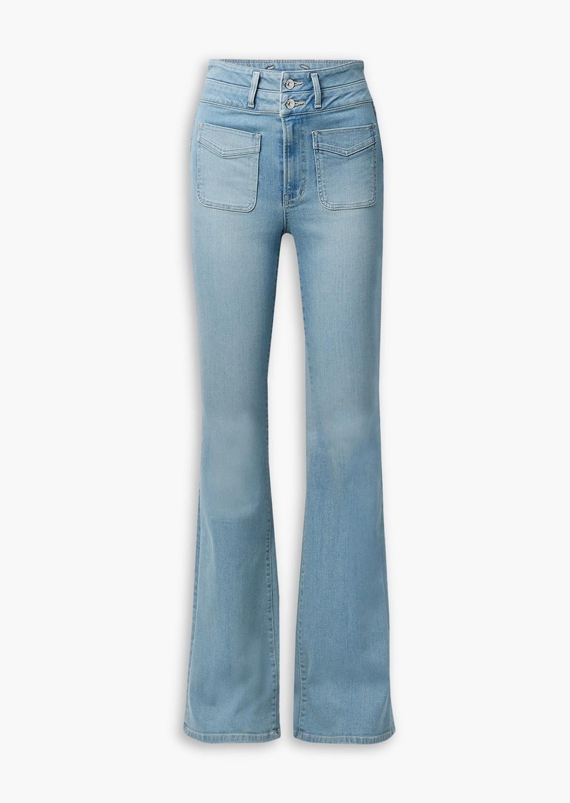 Veronica Beard - Beverly high-rise flared jeans - Blue - 25