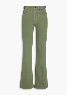 Veronica Beard - Crosbie high-rise bootcut jeans - Green - 27