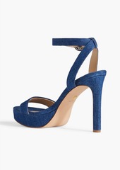 Veronica Beard - Darcelle denim platform sandals - Blue - US 8