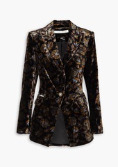 Veronica Beard - Dickey velvet-jacquard blazer - Black - US 8
