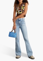 Veronica Beard - Florence high-rise flared jeans - Blue - 24