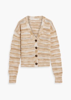 Veronica Beard - Goliad marled crochet-knit cardigan - Neutral - M