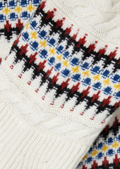 Veronica Beard - Jimena merino wool-jacquard sweater - White - XL