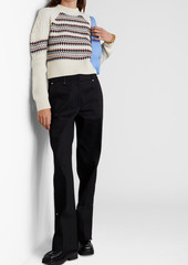 Veronica Beard - Jimena merino wool-jacquard sweater - White - XL