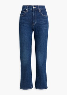 Veronica Beard - Joey high-rise straight-leg jeans - Blue - 27