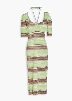 Veronica Beard - Kante space-dyed knitted midi dress - Green - S