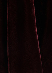 Veronica Beard - Kura velvet maxi dress - Burgundy - US 2