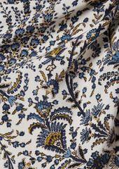 Veronica Beard - Lavella printed crepe mini wrap dress - Blue - US 2