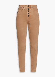 Veronica Beard - Maera high-rise skinny jeans - Brown - 24