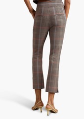 Veronica Beard - Montlake houndstooth tweed kick-flare pants - Brown - US 0