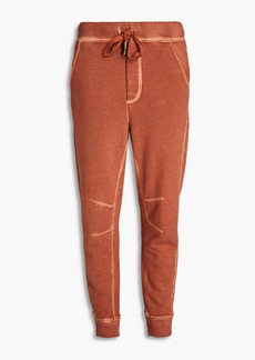 Veronica Beard - Preslee French Pima cotton-terry track pants - Brown - XS