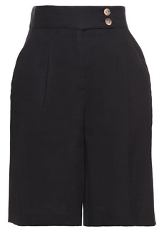 Veronica Beard - Saira linen-blend shorts - Black - US 0