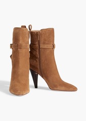 Veronica Beard - Sohelia buckled suede ankle boots - Brown - US 5