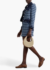 Veronica Beard - Trufino cotton-blend tweed and denim mini skirt - Blue - US 2