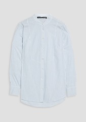 Veronica Beard - Waha striped cotton-poplin shirt - White - XS
