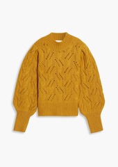 Veronica Beard - Wilden cable-knit sweater - Yellow - L