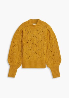 Veronica Beard - Wilden cable-knit sweater - Yellow - L