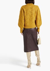 Veronica Beard - Wilden cable-knit sweater - Yellow - L