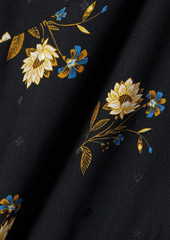 Veronica Beard - Wixson floral-print silk-blend jacquard maxi dress - Black - US 2