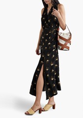 Veronica Beard - Wixson floral-print silk-blend jacquard maxi dress - Black - US 0